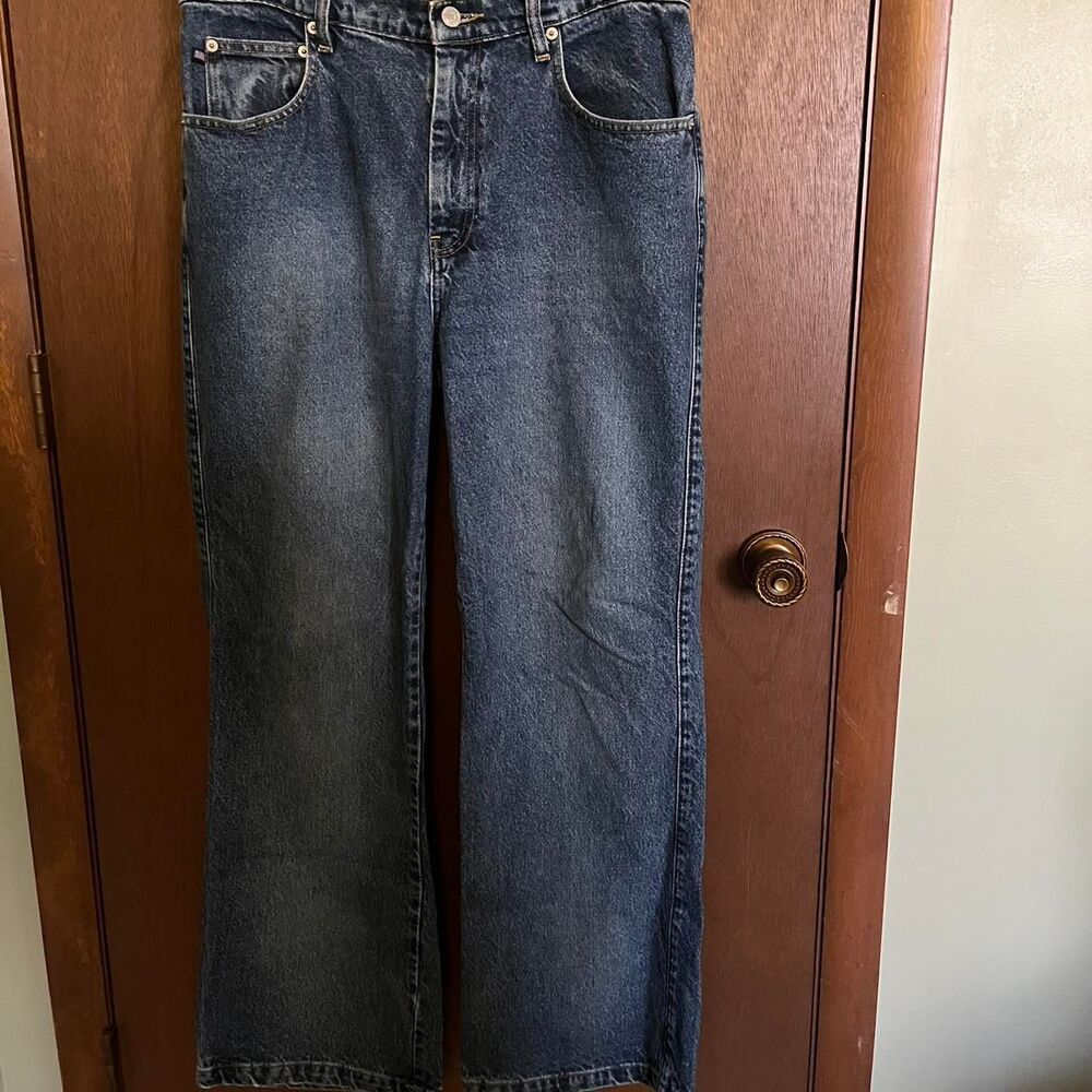 VTG Ralph Lauren Denim Flare Jeans American Flag Patch